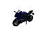 Miniatura Moto Yamaha R6 Azul Escala 1:18 - Imagem 7