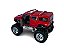 Miniatura Hummer H2 Bigfoot Vermelho Metal 1:40 - Imagem 5