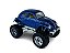 Miniatura Volkswagen Fusca Bigfoot Azul Metal 1:32 - Imagem 2
