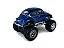 Miniatura Volkswagen Fusca Bigfoot Azul Metal 1:32 - Imagem 3