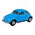 Miniatura Volkswagen Fusca 1967 Azul Metal 1:32 - Imagem 1