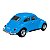 Miniatura Volkswagen Fusca 1967 Azul Metal 1:32 - Imagem 7