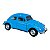Miniatura Volkswagen Fusca 1967 Azul Metal 1:32 - Imagem 8