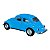 Miniatura Volkswagen Fusca 1967 Azul Metal 1:32 - Imagem 6
