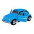 Miniatura Volkswagen Fusca 1967 Azul Metal 1:32 - Imagem 4