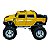 Miniatura Hummer H2 Picape Bigfoot Amarelo Metal 1:40 - Imagem 2
