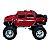 Miniatura Hummer H2 Picape Bigfoot Vermelho Metal 1:40 - Imagem 2
