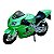 Miniatura Moto Kawasaki Ninja ZX12R Verde Maisto 1:18 - Imagem 2