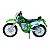 Miniatura Moto Cross Kawasaki Verde 123 Maisto 1:18 - Imagem 2
