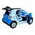 Miniatura Smart Fortwo Azul Acende Luz E Som Metal 1:24 - Imagem 3