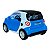 Miniatura Smart Fortwo Azul Acende Luz E Som Metal 1:24 - Imagem 6