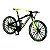 Miniatura Bicicleta Bike Preto e Verde Metal 1:10 - Imagem 5