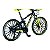 Miniatura Bicicleta Bike Preto e Verde Metal 1:10 - Imagem 4