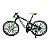 Miniatura Bicicleta Bike Preto e Verde Metal 1:10 - Imagem 2