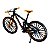 Miniatura Bicicleta Bike Preto e Laranja Metal 1:10 - Imagem 3