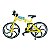 Miniatura Bicicleta Bike Amarelo Metal 1:10 - Imagem 3