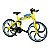 Miniatura Bicicleta Bike Amarelo Metal 1:10 - Imagem 1