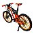 Miniatura Bicicleta Bike Down Hill Laranja Metal 1:10 - Imagem 4