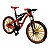 Miniatura Bicicleta Bike Down Hill Laranja Metal 1:10 - Imagem 1
