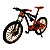 Miniatura Bicicleta Bike Down Hill Laranja Metal 1:10 - Imagem 2