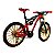 Miniatura Bicicleta Bike Down Hill Vermelho Metal 1:10 - Imagem 5