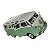 Miniatura Volkswagen Kombi Samba Verde Maisto Metal 1:24 - Imagem 5