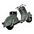 Miniatura Moto Vespa Scooter ASMT05 Maisto 1:18 - Imagem 5