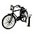 Miniatura Bicicleta Bike Clássico Preto Metal 1:10 - Imagem 1