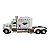 Miniatura Caminhão Peterbilt Branco Liga Luz Metal 1:40 - Imagem 2