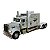Miniatura Caminhão Peterbilt Branco Liga Luz Metal 1:40 - Imagem 1