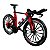Miniatura Bicicleta Bike Time Trial Vermelho Metal 1:10 - Imagem 1
