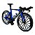 Miniatura Bicicleta Bike Time Trial Azul Metal 1:10 - Imagem 1