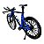 Miniatura Bicicleta Bike Time Trial Azul Metal 1:10 - Imagem 4
