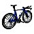 Miniatura Bicicleta Bike Time Trial Azul Metal 1:10 - Imagem 5