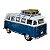Miniatura Volkswagen Kombi Weekenders Azul Maisto 1:43 - Imagem 5