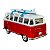 Miniatura Volkswagen Kombi Weekenders Vermelho Maisto 1:43 - Imagem 5