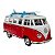 Miniatura Volkswagen Kombi Weekenders Vermelho Maisto 1:43 - Imagem 1