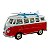 Miniatura Volkswagen Kombi Weekenders Vermelho Maisto 1:43 - Imagem 2
