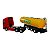 Miniatura Caminhão Volvo Vermelho Tanque Amarelo Welly 1:64 - Imagem 4