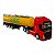 Miniatura Caminhão Volvo Vermelho Tanque Amarelo Welly 1:64 - Imagem 1
