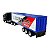 Miniatura Caminhão Volvo Azul Bau Azul Welly 1:64 - Imagem 6