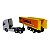 Miniatura Caminhão Volvo Branco Bau Amarelo Welly 1:64 - Imagem 4