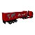 Miniatura Caminhão Volvo Vermelho Bau Vermelho Welly 1:64 - Imagem 7
