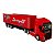 Miniatura Caminhão Volvo Vermelho Bau Vermelho Welly 1:64 - Imagem 1