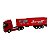 Miniatura Caminhão Volvo Vermelho Bau Vermelho Welly 1:64 - Imagem 2