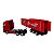 Miniatura Caminhão Volvo Vermelho Bau Vermelho Welly 1:64 - Imagem 4