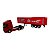 Miniatura Caminhão Volvo Vermelho Bau Vermelho Welly 1:64 - Imagem 5