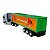 Miniatura Caminhão Volvo Prata Bau Verde Welly 1:64 - Imagem 6