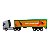 Miniatura Caminhão Volvo Prata Bau Verde Welly 1:64 - Imagem 3