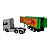 Miniatura Caminhão Scania Branco Bau Verde Welly 1:64 - Imagem 4
